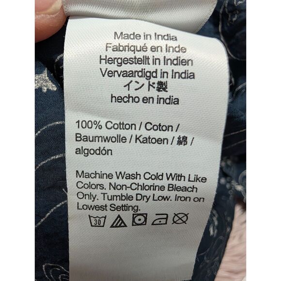 J. Crew XXL Starry Swirl Organic Cotton Smocked Midi Dress Pockets Whimsigoth - Picture 8 of 9